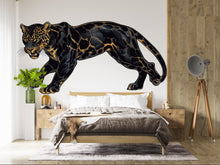 Load image into Gallery viewer, Black Leopard Wall Decal, Panther Wall Sticker, Safari Animal Wall Art, Bedroom Decor, Jungle Wall Mural, 200gm