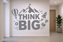Load image into Gallery viewer, Think Big Idea Wall Decal I Lightbulb Sticker for Office, Office Wall Decal Idea Teamwork, Office Wall Decor