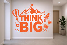 Load image into Gallery viewer, Think Big Idea Wall Decal I Lightbulb Sticker for Office, Office Wall Decal Idea Teamwork, Office Wall Decor