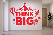 Load image into Gallery viewer, Think Big Idea Wall Decal I Lightbulb Sticker for Office, Office Wall Decal Idea Teamwork, Office Wall Decor