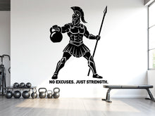 Load image into Gallery viewer, Spartan Gym Wall Decor Ancient Fitness Wall Art Skull Gym Wall Decals Spartan Wall Decal Crossfit Gifts Home Gym Wall Sticker Gym