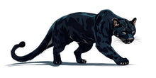 Load image into Gallery viewer, Black Panther Wall Decal Animal Wall Sticker Jungle Wall Art Modern Bedroom Decor Large Vinyl Wall Sticker Removable, 203gm