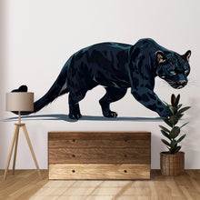 Load image into Gallery viewer, Black Panther Wall Decal Animal Wall Sticker Jungle Wall Art Modern Bedroom Decor Large Vinyl Wall Sticker Removable, 203gm