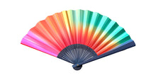 Load image into Gallery viewer, Large Colorful Fan Wall Decal Rainbow Wall Art Japanese Fan Decor Modern Wall Sticker Gradient Vinyl Decor, 226gm