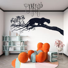 Load image into Gallery viewer, Black Panther Wall Decal Minimalist Wall Art Animal Wall Sticker Modern Jungle Wall Decor Living Room Wall Art, 233gm