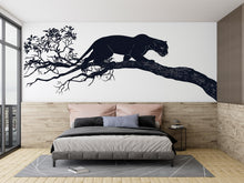 Load image into Gallery viewer, Black Panther Wall Decal Minimalist Wall Art Animal Wall Sticker Modern Jungle Wall Decor Living Room Wall Art, 233gm