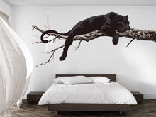 Load image into Gallery viewer, Black Panther Wall Decal Large Animal Wall Sticker Minimalist Wall Art Modern Bedroom Wall Decor Big Cat Wall Art, 234gm