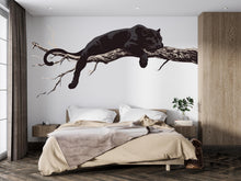 Load image into Gallery viewer, Black Panther Wall Decal Large Animal Wall Sticker Minimalist Wall Art Modern Bedroom Wall Decor Big Cat Wall Art, 234gm