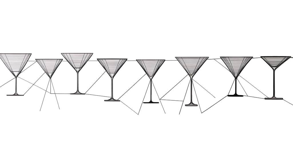 Martini Glass Wallpaper Bar Wall Decal Minimalist Cocktail Line Art Peel And Stick Wallpaper Modern Bar Decor Kitchen Wall Art