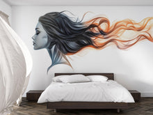 Load image into Gallery viewer, Hair Salon Wallpaper Beauty Wall Decal Woman Hair Wall Art Peel And Stick Wallpaper Salon Decor Lash Studio Spa Wall Mural
