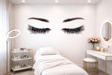 Load image into Gallery viewer, Lash Wall Decal Eyelash Wall Sticker Beauty Salon Wall Art Lash Studio Decor Eyebrow Wall Decal Spa Decor Vinyl Wall Decal