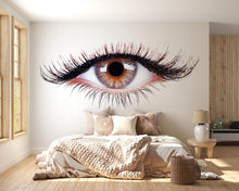 Load image into Gallery viewer, Lash Wall Decal Realistic Eye Wall Sticker Eyelash Beauty Wall Art Lash Studio Decor Esthetician Spa Wall Decor Vinyl Decal