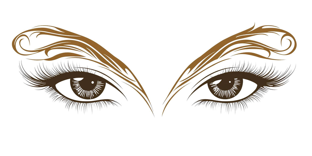Gold Eyes Wall Decal Beauty Salon Wall Sticker Lash Studio Decor Eye Wall Art Esthetician Decor Makeup Studio Vinyl Wall Decal