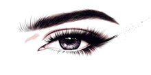 Load image into Gallery viewer, Eyelash Eye Wall Decal Beauty Salon Wall Sticker Lash Studio Decor Eye Wall Art Esthetician Decor Makeup Studio Vinyl Wall Decal
