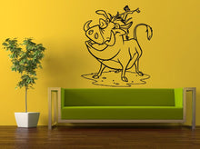 Load image into Gallery viewer, Cartoon Funny Character Pig Warthog And Meerkat Wall Decal Vinyl Sticker Mural Room Decor L544