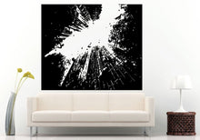 Load image into Gallery viewer, Point Of View Skyscrapers Buildings Breaking Rocks Falling Wall Decal Vinyl Sticker Mural Room Decor L551