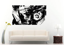 Load image into Gallery viewer, Abstract Paint Drip Splash With Girl Woman Beautiful Face Eye's Lips Poster Wall Decal Vinyl Sticker Mural Room Decor L556