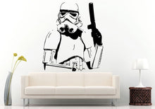 Load image into Gallery viewer, Space Warrior Fighter Wall Decal Vinyl Sticker Mural Room Decor L554