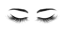 Load image into Gallery viewer, Lash Wall Decal, Eyelash Wall Art, Lash Room Decor, Beauty Salon Sticker, Esthetician Wall Mural, 556mv