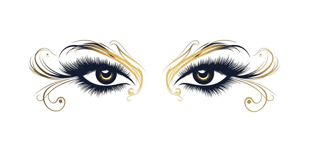 Lash Studio Wall Decal, Beauty Eyes Wall Art, Eyelash Salon Mural, Esthetician Room Decor, 559mv