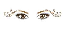 Load image into Gallery viewer, Lash Studio Wall Decal, Beauty Eyes Wall Art, Salon Wall Mural, Esthetician Room Decor, 560mv
