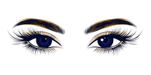Load image into Gallery viewer, Lash Studio Wall Decal, Beauty Eyes Wall Art, Eyelash Salon Mural, Esthetician Room Decor, 563mv