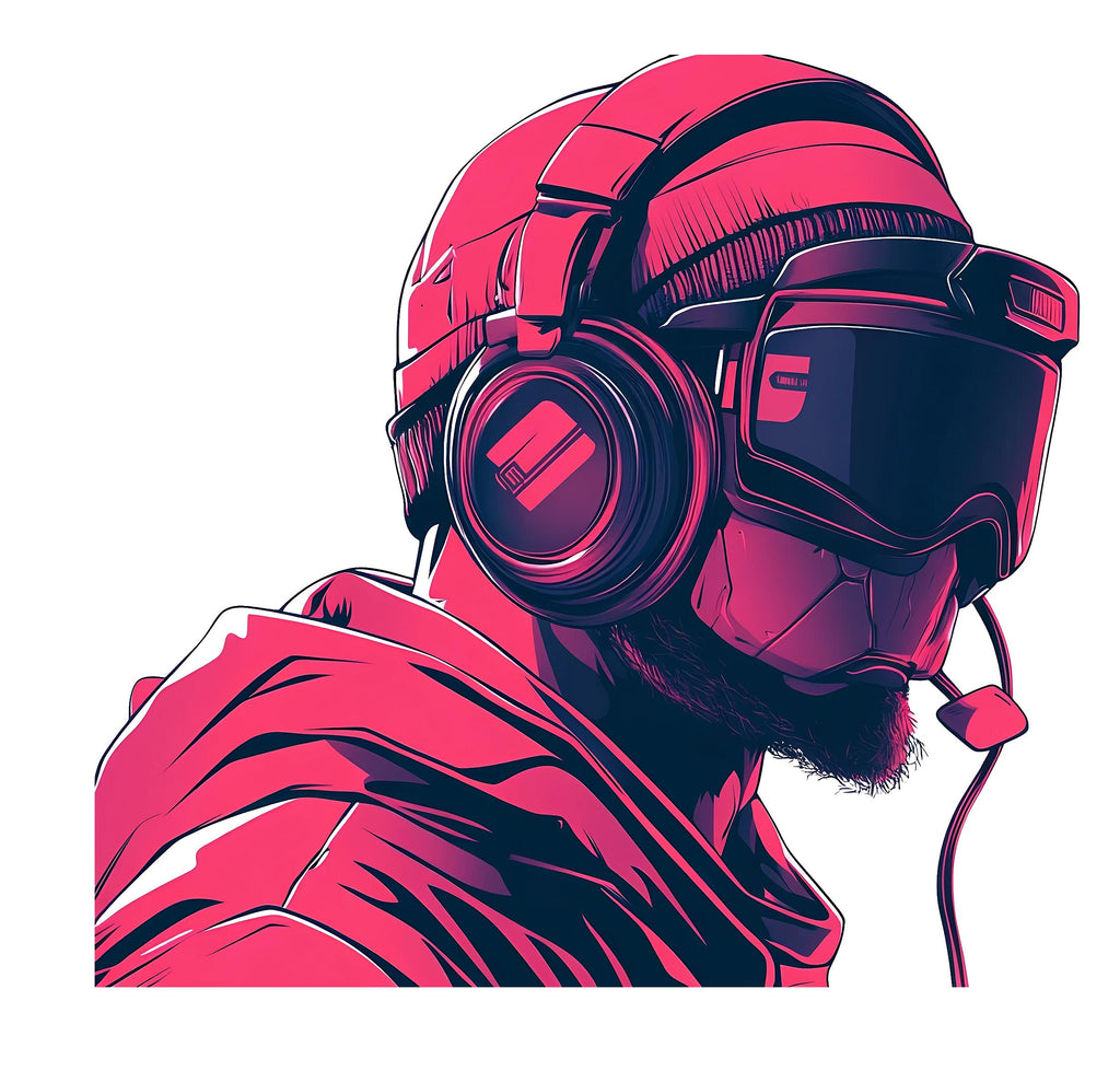 Gamer Wall Decal, Esports Wall Sticker, Gaming Room Wall Art, Teen Boy Room Decor, Headset Gamer Wall Decor, 254gm