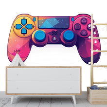 Load image into Gallery viewer, Colorful Game Controller Wall Decal, Gaming Wall Sticker, Gamer Room Wall Art, Kids Bedroom Decor, Playroom Wall Decor, 258gm