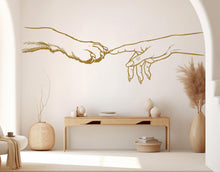 Load image into Gallery viewer, Girl Hand &amp; Dog Paw Vinyl Wall Decal, Dog Lover Decor 1090RS