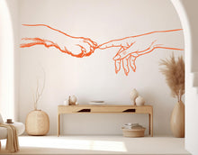 Load image into Gallery viewer, Girl Hand &amp; Dog Paw Vinyl Wall Decal, Dog Lover Decor 1090RS