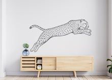 Load image into Gallery viewer, Leopard Wall Decals, Cheetah Animal Vinyl Sticker Decor, Wild Cat Art 1093RS