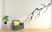 Load image into Gallery viewer, Thunder Bolt Wall mural decals decor, Lightning strike wall decal, Lightning bolt wall decal sticker, Nature storm wall vinyl decal 801LU