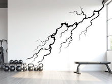 Load image into Gallery viewer, Thunder Bolt Wall mural decals decor, Lightning strike wall decal, Lightning bolt wall decal sticker, Nature storm wall vinyl decal 801LU
