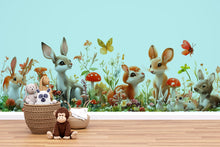 Load image into Gallery viewer, Bunny Sticker, Woodland Rabbit Decal, Cute Forest Animal, Nursery Sticker, Spring Bunny Art, Laptop Sticker, Water Bottle, 280gm
