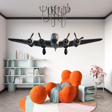 Load image into Gallery viewer, Airplane Sticker, Vintage Plane Decal, Aviation Art Sticker, Pilot Gift, Aircraft Lover Decal, Laptop Sticker, Water Bottle, 290gm