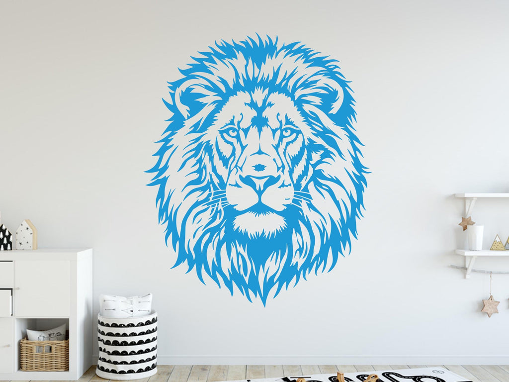 Lion wall decals I Animal Wall decor I Safari wall art I Lover Animals Wall Bathroom Wall Stickers Vinyl
