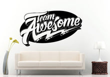 Load image into Gallery viewer, Team Awesome Lighting Bolt Logo Emblem Wall Decal Vinyl Sticker Mural Room Decor L563