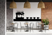 Load image into Gallery viewer, Coffee Machine Wallpaper Cafe Wall Decal Coffee Shop Wall Mural Peel And Stick Wallpaper Minimalist Restaurant Kitchen Wall Decor