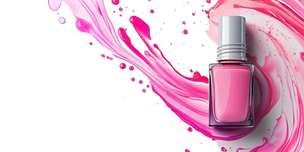 Nail Polish Wall Decal Nail Salon Wall Sticker Beauty Studio Decor Pink Splash Wall Art Manicure Studio Decor Nail Technician Vinyl Wall