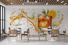 Load image into Gallery viewer, Whiskey Wallpaper Bar Wall Decal Cocktail Wall Mural Peel And Stick Wallpaper Restaurant Decor Lounge Bar Kitchen Wall Art