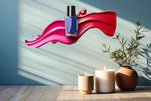 Load image into Gallery viewer, Nail Polish Wall Decal Luxury Nail Salon Wall Sticker Beauty Studio Decor Pink Red Splash Wall Art Manicure Studio Vinyl Wall Decal