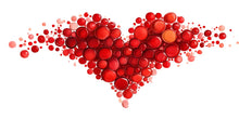 Load image into Gallery viewer, Red Heart Wall Decal Nail Salon Wall Sticker Beauty Studio Decor Romantic Wall Art Manicure Studio Vinyl Wall Decal Love Heart Decor