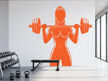 Load image into Gallery viewer, Women's Fitness Wall Decal: Gym Workout Art, Motivation Sticker