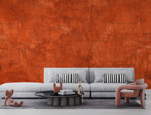 Load image into Gallery viewer, Rustic Burnt Red Plaster Wallpaper Textured Mediterranean Wall Mural Vintage Terracotta Home Décor Peel and Stick 807LU