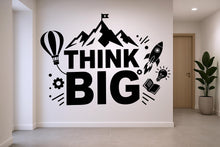 Load image into Gallery viewer, Think Big Idea Wall Decal I Lightbulb Sticker for Office, Office Wall Decal Idea Teamwork, Office Wall Decor