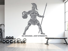 Load image into Gallery viewer, Spartan Gym Wall Decor Ancient Fitness Wall Art Skull Gym Wall Decals Spartan Wall Decal Crossfit Gifts Home Gym Wall Sticker Gym