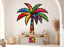 Load image into Gallery viewer, Palm wall decal, Palm wall vinyl, Tree stickers, Palm Tree wall decoration 1096RS