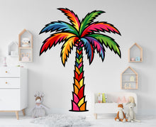 Load image into Gallery viewer, Palm wall decal, Palm wall vinyl, Tree stickers, Palm Tree wall decoration 1096RS