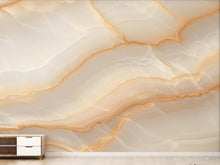 Load image into Gallery viewer, Luxury White Onyx Marble Wallpaper, Cream Beige Stone Texture Wall Art, Elegant Neutral Marble Mural, Modern Wall Decor