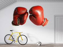 Load image into Gallery viewer, Boxing Gloves Wall Decal Gym Wall Art Boxing Wall Sticker Sports Decor Man Cave Decor Large Vinyl Wall Sticker, 213gm